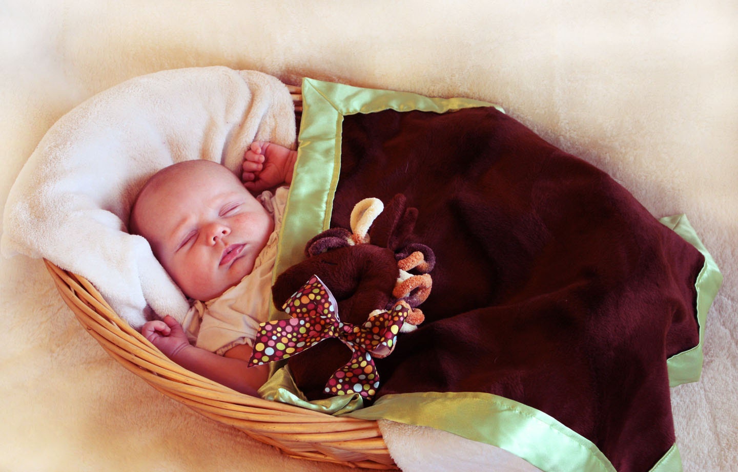 Brown Horse Security Blanket, Lovey Blanket, Satin, Baby Blanket, Stuffed Animal, Baby Toy - Customize Color - Monogramming Available