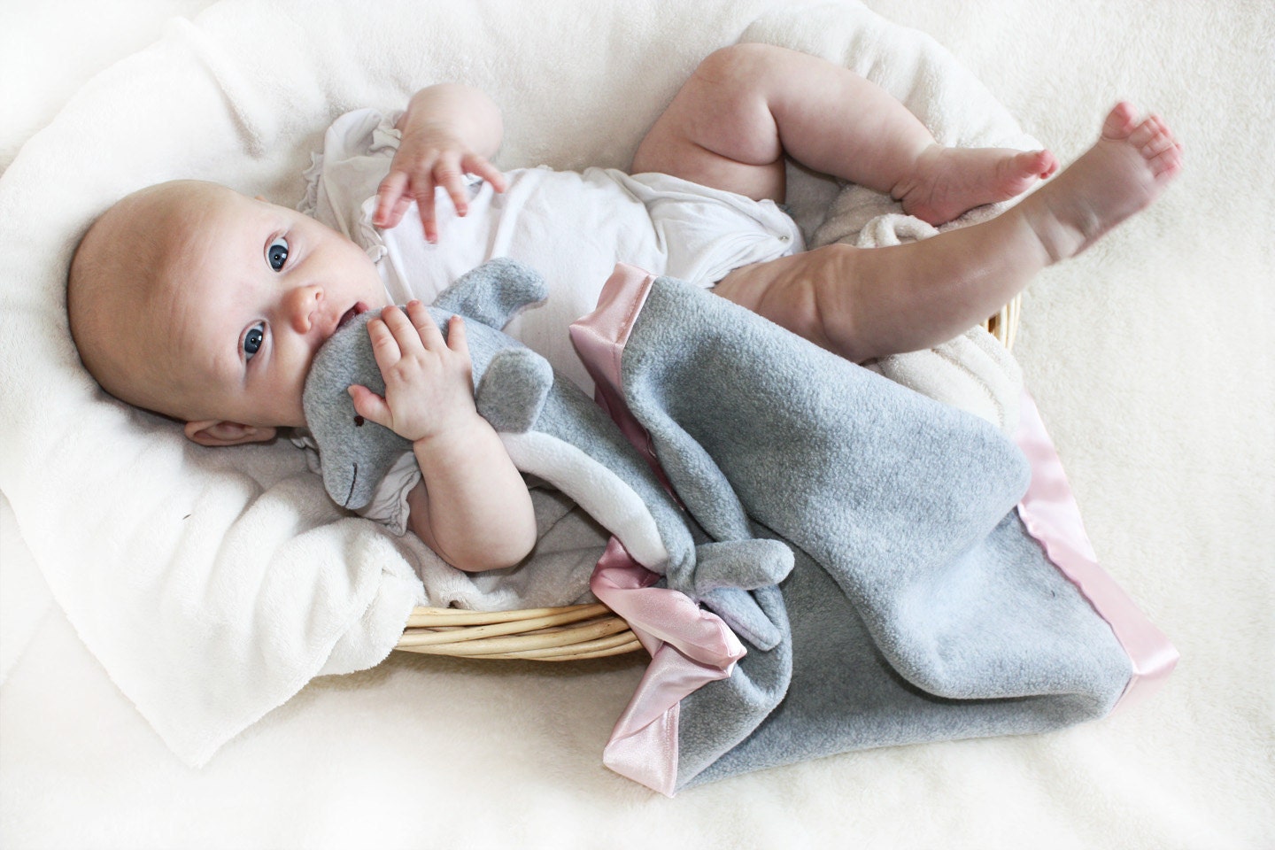 Gray Dolphin Security Blanket, Lovey Blanket, Satin, Baby Blanket, Stuffed Animal, Baby Toy - Customize Color - Monogramming Available