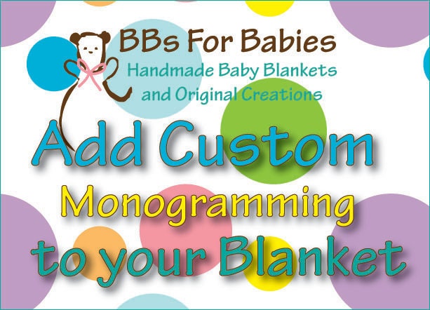 Add Custom Monogramming to your Blanket