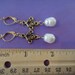 Ivory Fresh Water Pearl and Gold Plated Earrings- Great for Brides and Anyone who loves Pearls- E-62