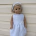18 Inch American Girl Dolls American Girl Like Dolls, Communion Baptism or Flower Girl Dress with Doll Headband