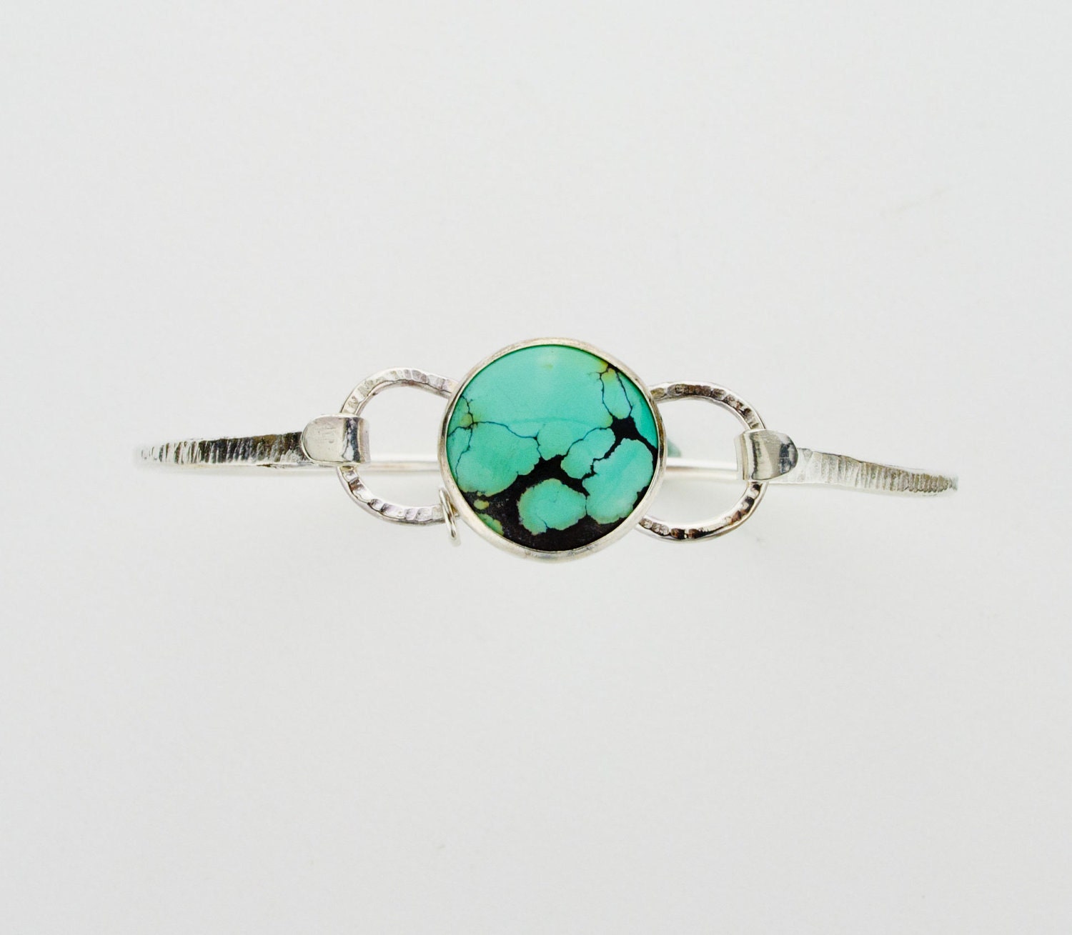 Turquoise Saturn Mini Bracelet in Sterling Silver- Interchangeable Topper
