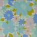 vintage fabric fat quarter (pale orchid and dark periwinkle floral)