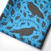 nevermore - raven fabric - original fabric - gothic fabric - fat quarter - blue