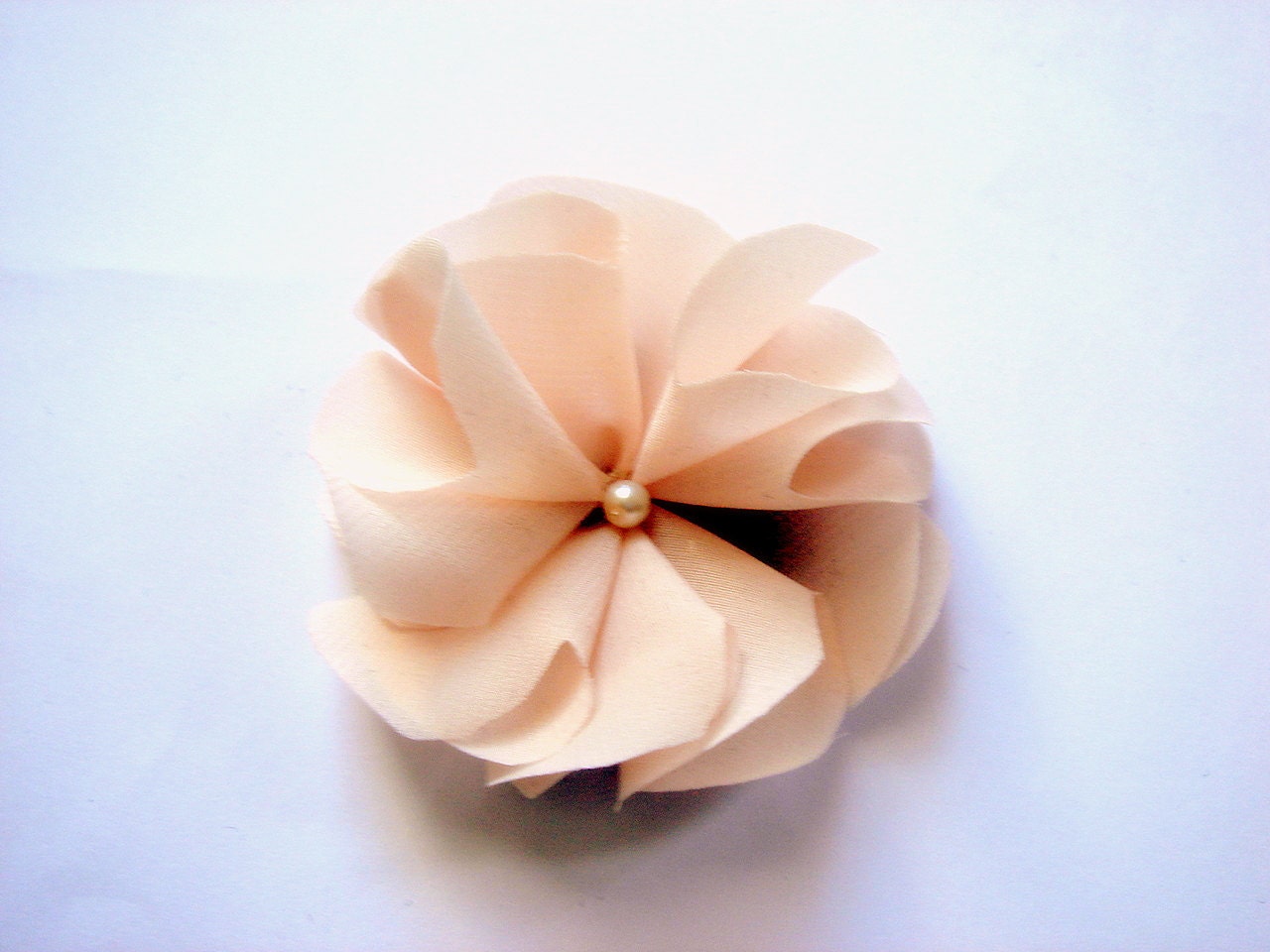 Five Petal Chiffon Hair Pins DIY Tutorial