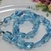 4.25" Strand - Grade AAA Swiss Blue TOPAZ Step Cut Nuggets