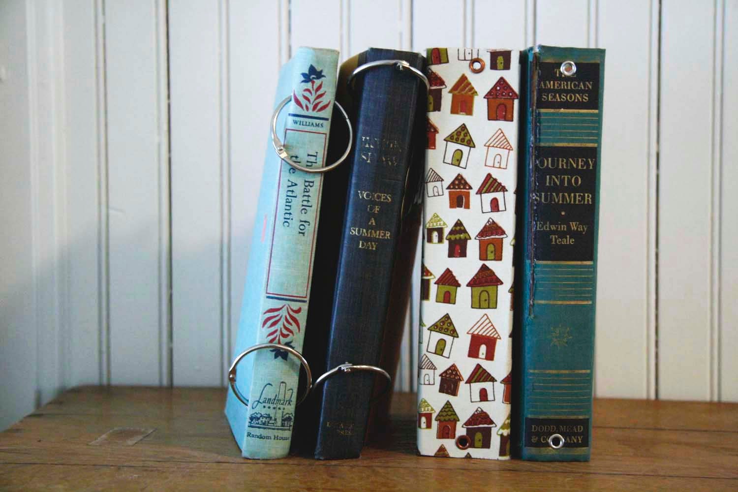 Custom Mixed Paper Journal from a Vintage Book