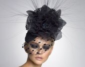 Couture Fascinator, Cocktail hat, Derby Hat, Headpiece
