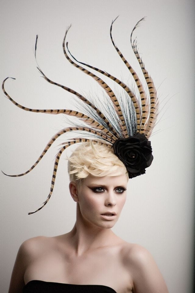 Pheasant Tale Fashion Headpiece - Fascinator-cocktail hat