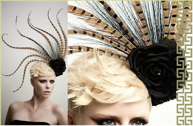 Pheasant Tale Fashion  Headpiece - Fascinator-cocktail hat