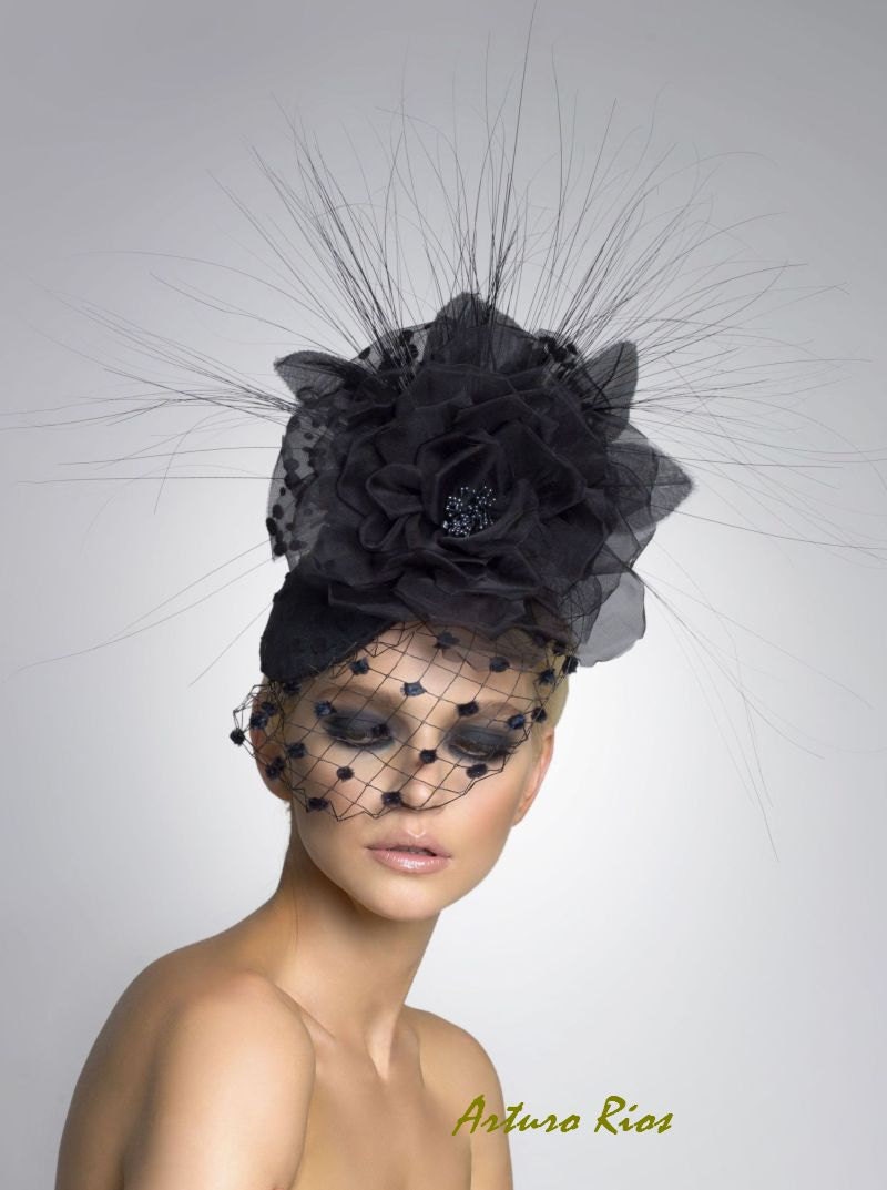 Couture Fascinator, Cocktail hat, Derby Hat, Headpiece