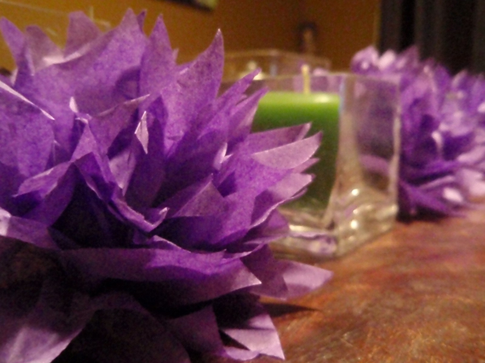 100 Grape Paper Dahlia Napkin Rings. Perfect for weddings, baby showers, dinner parties, birthdays, decor. Tissue paper pom pom