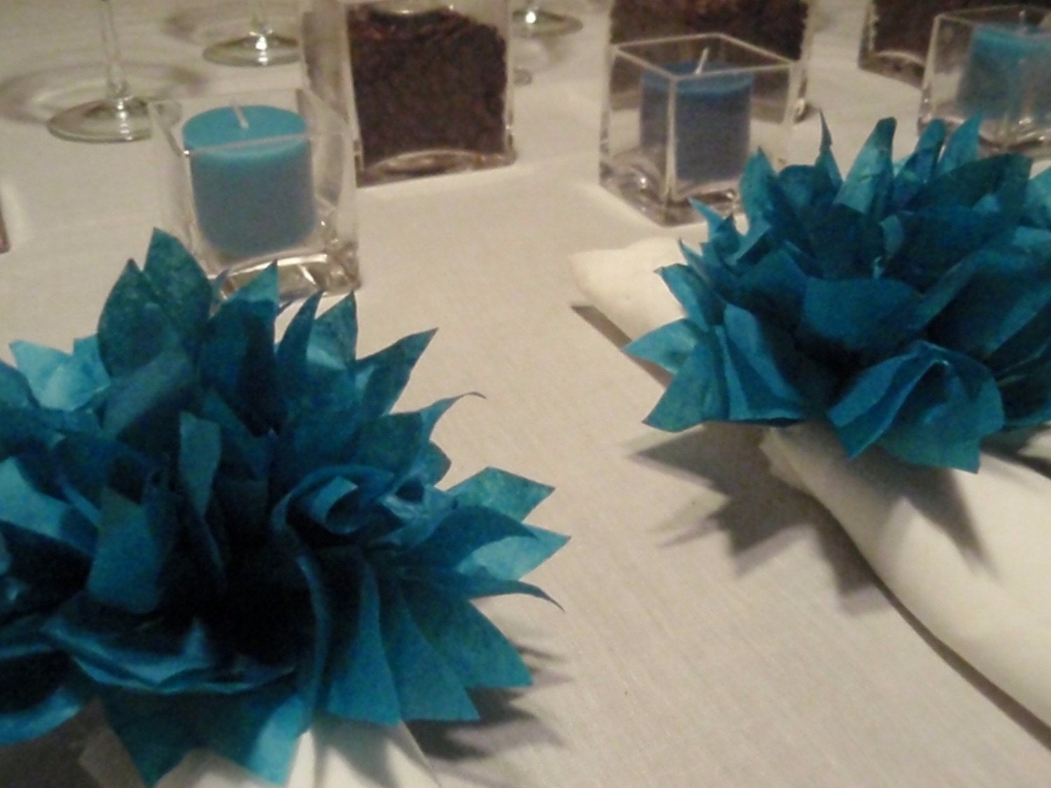 custom order-Lauren. Reserved. Napkin holders, wedding decor, birthdays, baby showers, tissue paper pom pom.