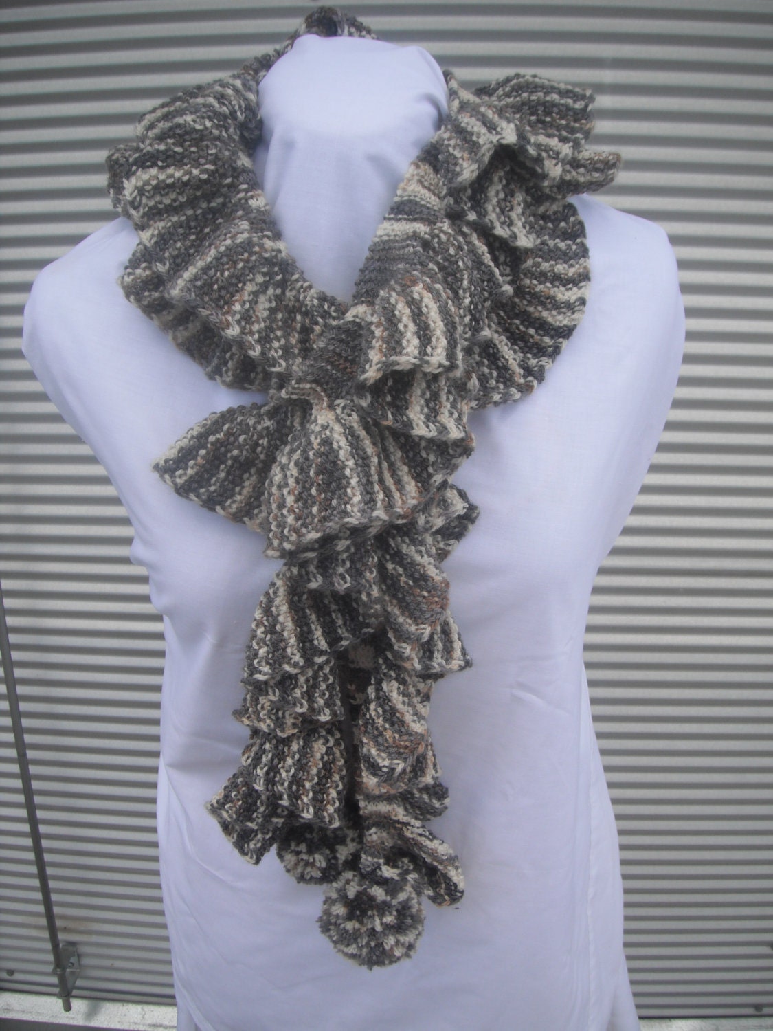 Scarf Handknitted OOAK