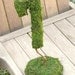 Garden Collection - Set of 9 Moss Covered Wedding Reception Table Numbers on Base (SET 1 - 9)