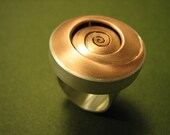 Vortex Ring - Sterling and Copper Hollow- Ready to ship