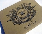Blank Card Vintage Bee, Set of 5