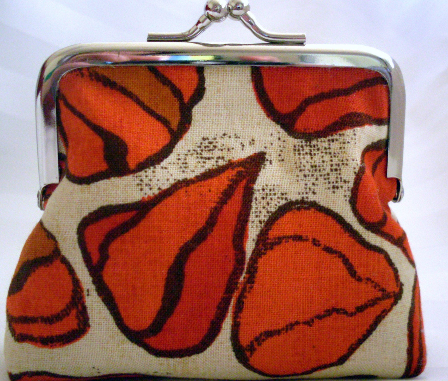 Fall coin purse burnt orange autumn