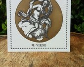 Zodiac Card ... VIRGO . August 23 - September 22 //// Hand Letterpressed
