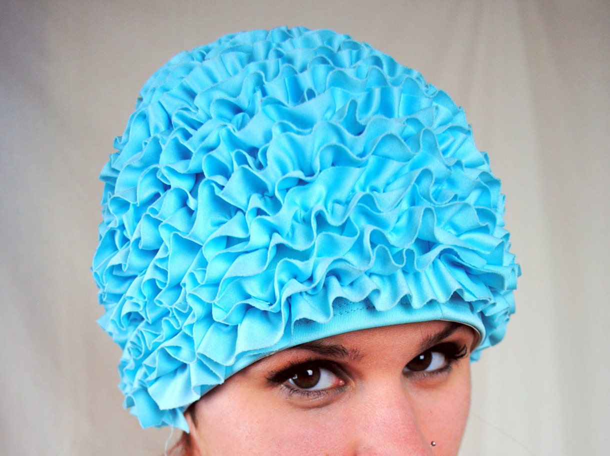 Vintage Kitschy 70's Swim Cap
