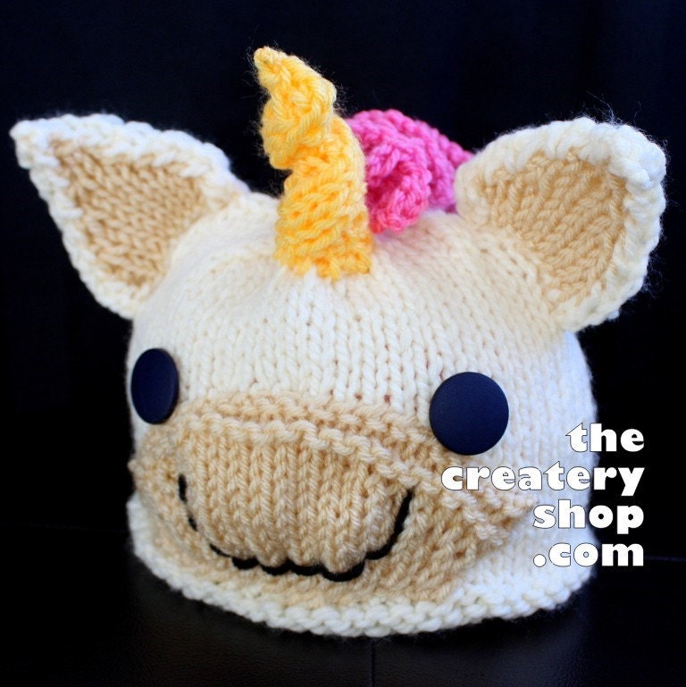 Knitting Pattern Cute Baby Unicorn Hat (PDF)