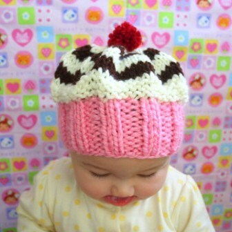 Cupcake Hat by Sherri Noel | Knitting Pattern