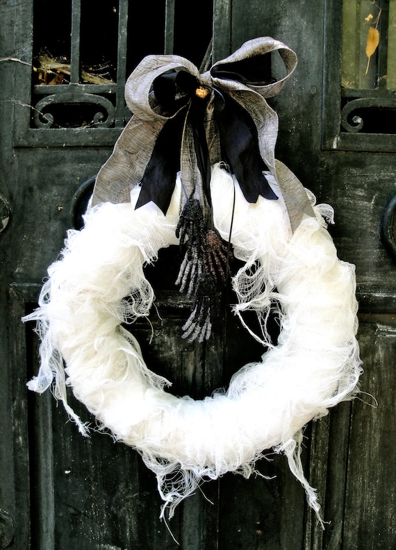 FOR KRISTIN 2- 14" Halloween Wreath, Mummy's Tomb Wreath