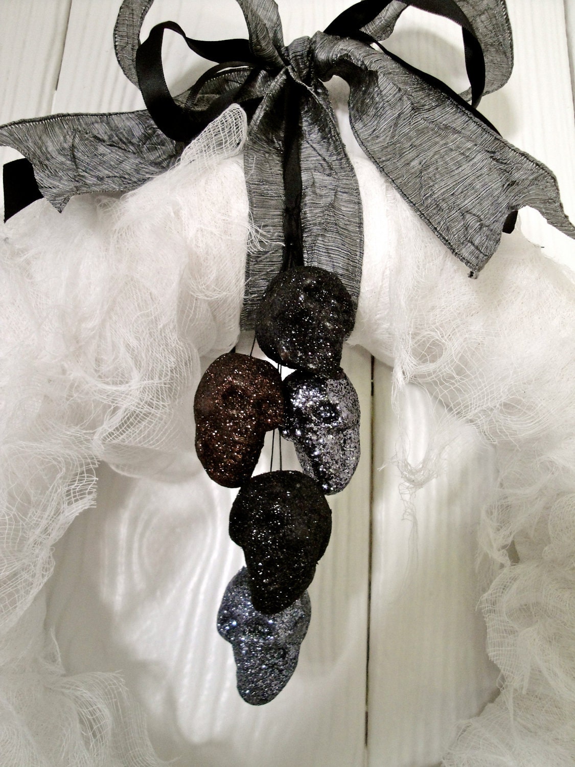 FOR KRISTIN 2- 14" Halloween Wreath, Mummy's Tomb Wreath
