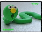 Bookworm Reading Buddy Bookmark Polymer Clay Bookworm Unusual Bookmark Back to School First day of school