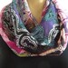 Joy of colors...Mehndi patterned ...Necklace Scarf......Chiffon....Instant gratification...
