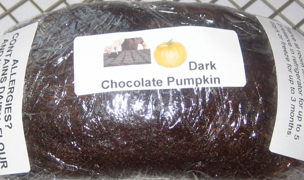 Very Moist Dark Chocolate Pumpkin Loaf, Bittersweet Chocolate Chips and/or Walnuts Optional