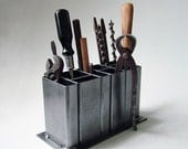 Industrial Steel Desk Organizer