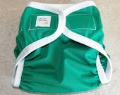Medium PUL Diaper Cover- 10 to 20 pounds- Kelly Green