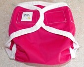 Medium PUL Diaper Cover- 10 to 20 pounds- Magenta