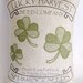 Lucky Harvest Shamrock Feedsack Pillow Rustic Farmhouse