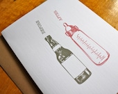 Before & After Bottles Card - New Baby