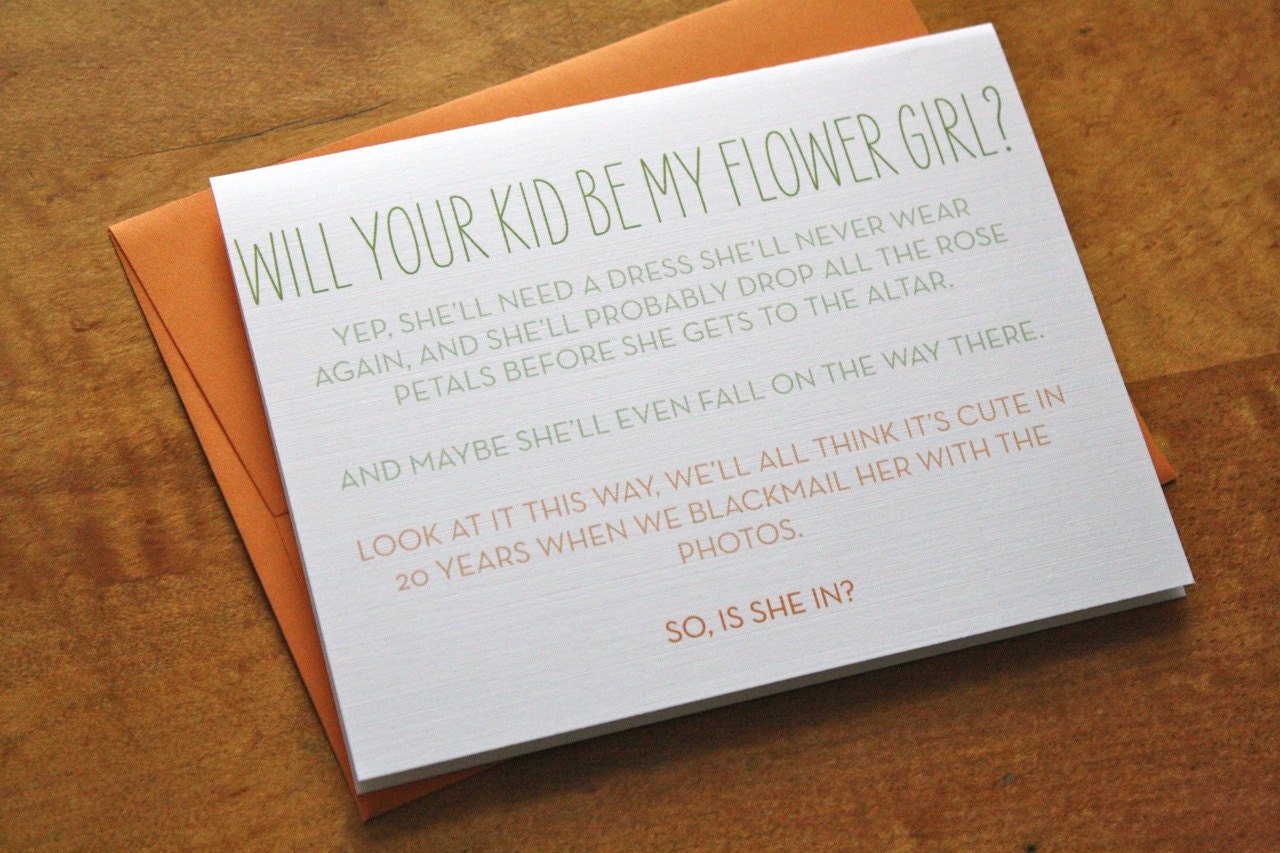 Flower Girl Card