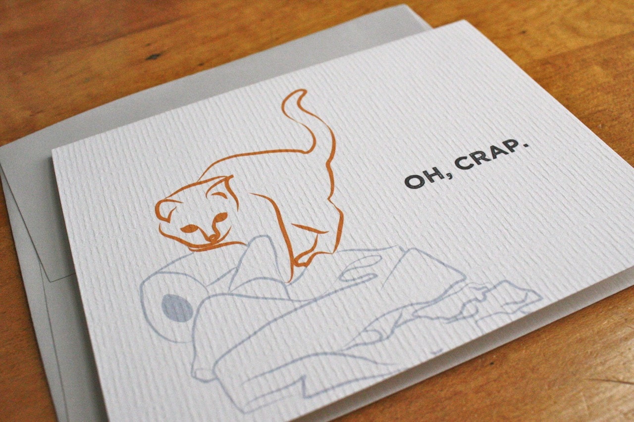 Oh Crap - Kitty Card