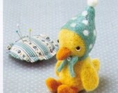 DIY handmade felt wool Little Blue Hood Duck Doll Japanese kit package
