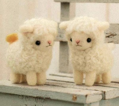 DIY handmade felt wool Sheep Friends Japanese kit package