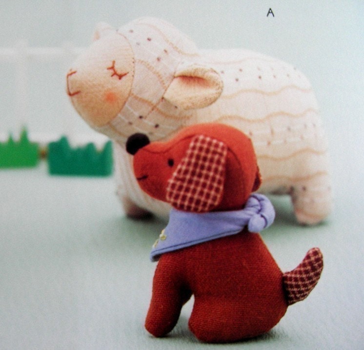 Cotton and Linen Stuffed Animals 01 - Japanese craft book