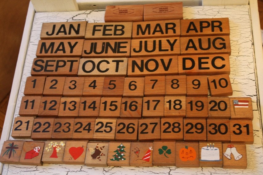 Wooden calendar pieces Wooden calendar, Newyear, 10 things