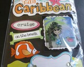 CARIBBEAN CRUISE Soft Spoken Scrapbooking Supplies stickers - Tropical vacation, Beach, Summer