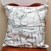 Embroidered London Map Cushion - Regent Park