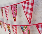 Oilcloth Pink Fuschia Bloom And Pink Fuschia Check Gingham Check out our gorgeous trim work  Ready to Ship