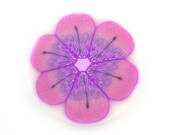 Flower Cane Polymer Clay Cane Millefiori Preal Pink and Purple Flower Cane