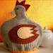 Chicken Tea Cozy in felted wool