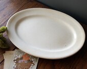 White Ironstone Platter