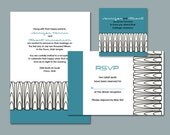 Art Deco Arches, Printable Wedding Invitation Suite
