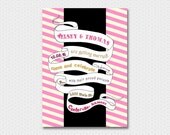 Rockin' Banner, wedding invitation, printable